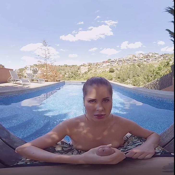 The poolside blowjob VR Porn Video